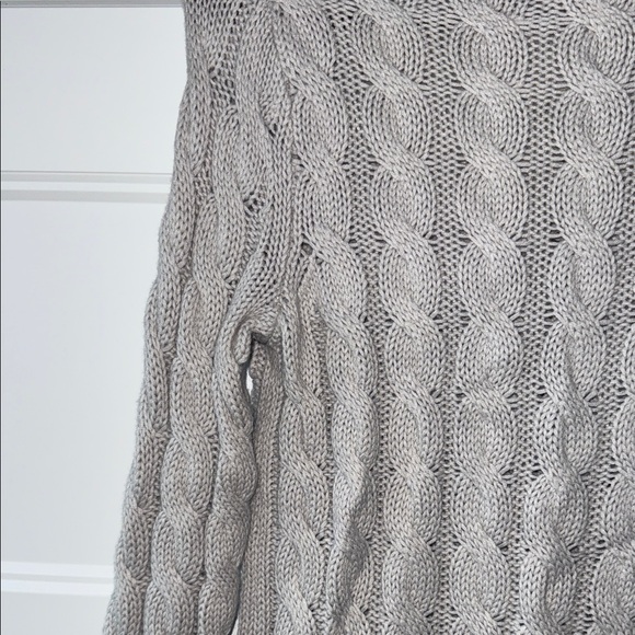 Banana Republic Cable Knit Turtleneck Sweater - Gray - Picture 8 of 8